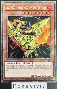 Carte YU-GI-OH! SACRED PHOENIX OF NEPHTHYS RA03-EN147 PSR NEUF - Imagen 1 de 1