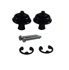 Dunlop Strap Locks - Guitar -Original Slim Button Strap Retainer System Black - Picture 1 of 6