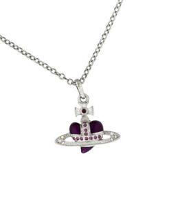 vivine westwood Purple Heart Necklace
