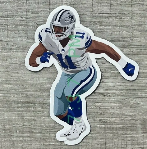 Micah Parsons #11 (STICKER)- Dallas Cowboys Die cut Vinyl DROY NFL Vector art Cover