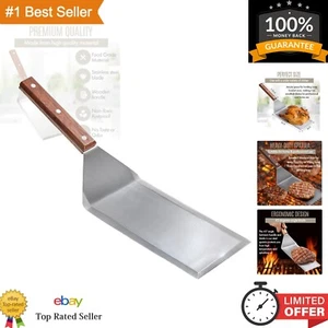 Professional Stainless Steel Grill Spatula with Wood Handle for Skillets, Thi... - Picture 1 of 10