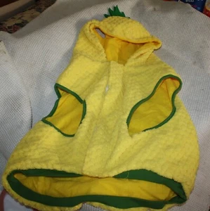 Pet Costume for Dogs Hooded *Pineapple* Quilt-Like Material in Yellow  Sized XL - Picture 1 of 5