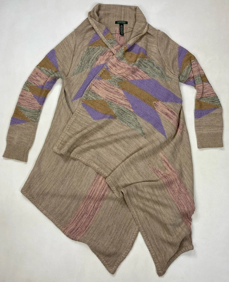 Polo Ralph Lauren Azteca Mantón Suroeste Cárdigan Suéter Mujer Grande XL Foto 1 de 4
