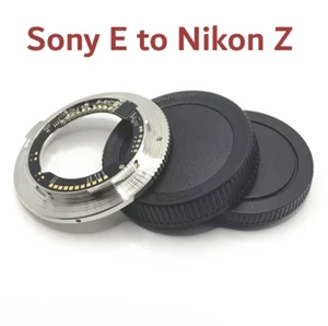 E-Z ETZ Pro Auto Focus Lens Adapter Ring for Sony E Lens to Nikon Z-mount Camera - Picture 1 of 14