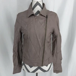 Kut From The Kloth Faux Leather Full Zip Moto Jacket Medium - Picture 1 of 5