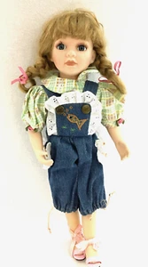 Doll Amber Heritage Signature Collection Blonde Blue Eyes 14" Jumpsuit Fish Art - Picture 1 of 11