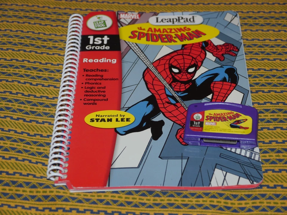 Leap Pad Amazing Spider-Man Book Cartridge 1st Grade Reading Storybook Learning - Image 1 of 1
