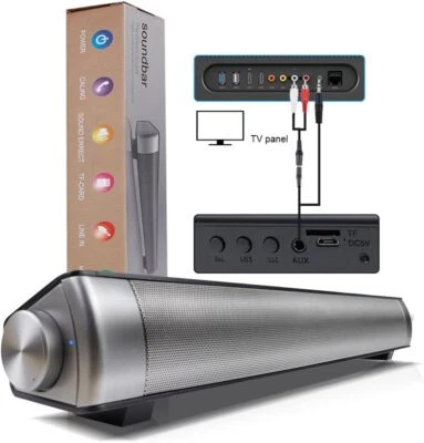 Soundbar für TV Geräte,für TV Lautsprecher Heimkino, Bluetooth PC Sound Bars - Bild 1 von 4