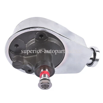 Chrome Power Steering Pump Keyway Style for Chevy Ford GM Chrysler P Series - Image 1 of 4
