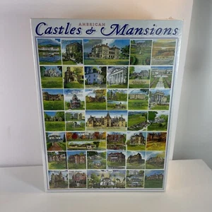 NEW 1999 HTF 39 American Castles & Mansions 1000 Piece Puzzle Pc CA VA PA MISB - Picture 1 of 10