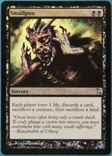 Smallpox FOIL Time Spiral HEAVILY PLD Black Uncommon CARD (148775) ABUGames