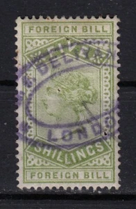 Great Britain Foreign Bill Five Shillings used stamp Victoria period / 001 - Picture 1 of 2