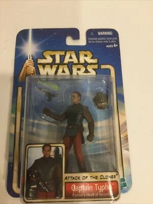 Figura de acción Hasbro Star Wars AOTC Capitán Typho Padmes Jefe de Seguridad Foto 1 de 4