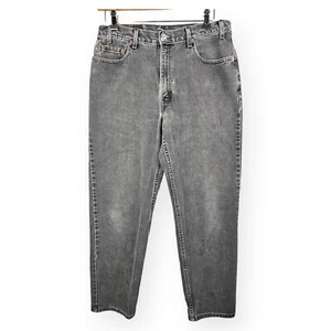 2002 Levi's 550 Relaxed Fit Jean Black Straight Leg Measure 36x30 Red Tag READ - Bild 1 von 19