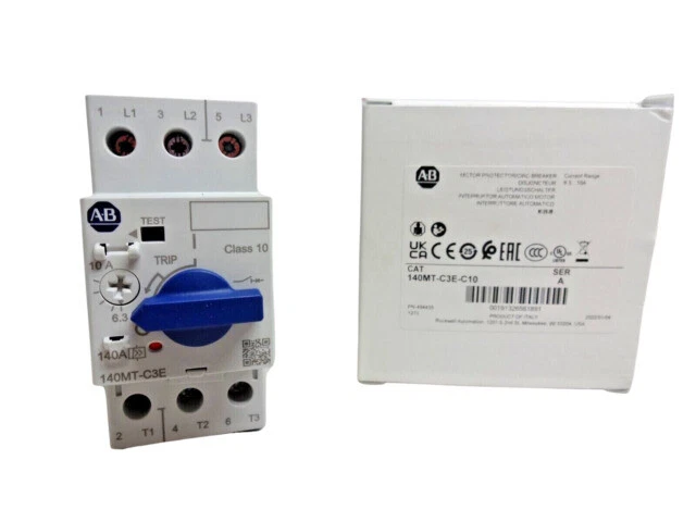 Allen Bradley 140MT-C3E-C10 10A 480V Motor Protector Circuit Breaker