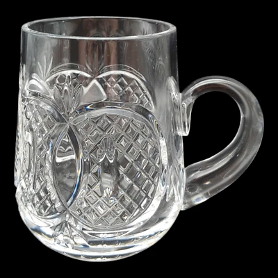 Waterford Crystal Tankard Beer Mug - 14oz Large vtg Clear Ireland Gothic Logo - image 1 of 4