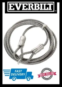 EVERBILT 3/16 in. x 6 ft 840 lb Galvanized Steel Security Cable Wire Rope 277985 - Picture 1 of 1