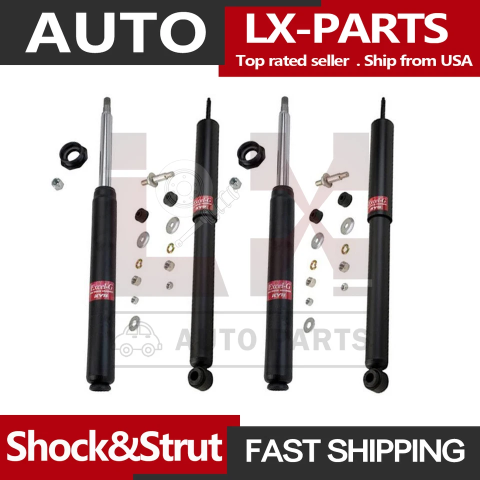 KYB Shocks & Struts 4 Front Rear Shock Absorber Fits 1976-1977 Toyota Celica - Image 1 of 4