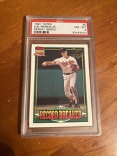 1991 Topps Desert Shield #5 Cal Ripken Jr PSA 8 Orioles **AUTHENTIC**