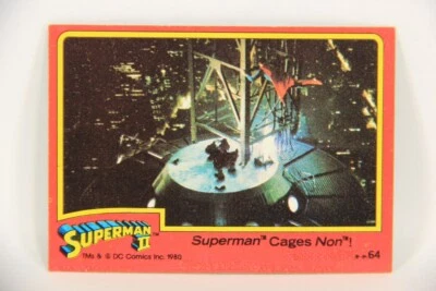 Superman 2 Topps 1980 Trading Card #64 Superman Cages Non ENG L017205 - Image 1 of 2