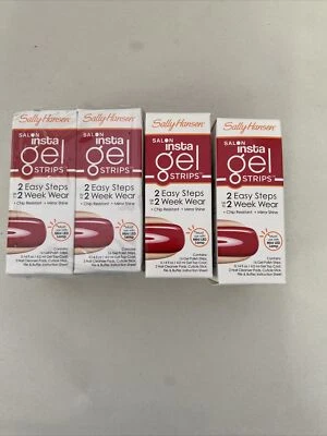4x Sally Hansen Salon Insta Gel Strips #290 Red My Lips (Up to 2 Weeks Wear) (BF - Image 1 of 4