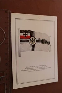 tolle alte Karte - Kriegsflagge der Kaiserlichen Marine  - Picture 1 of 2