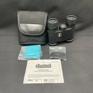 Brand New Compact Bushnell 10x25 FOV 330FT Binoculars With Case Cloth & Strap - Picture 1 of 11