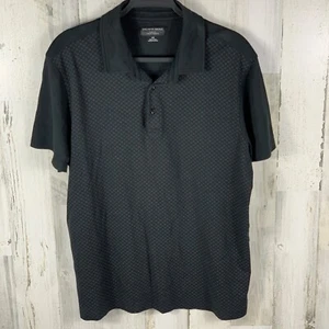 Saks Fifth Avenue Men’s Large Black Slim Fit Polo Pima Cotton - 078 - Picture 1 of 5
