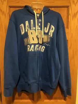 Sudadera con Capucha Dale Earnhardt Jr. #88 Adulto XL Azul Cremallera Completa NASCAR Foto 1 de 4