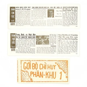 Set of 3 mixed Vietnam War 1960's-1970's US propaganda leaflets nice used - Picture 1 of 2
