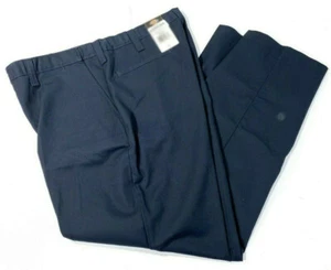 NEW MENS DICKIES LP700 INDUSTRIAL FLAT FRONT COMFORT WAIST PANTS NAVY 38 NOHEM - Picture 1 of 2