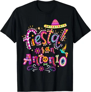 Fiesta Squad San Antonio Texas Cinco De Mayo Lets Fiesta Unisex T-Shirt - Picture 1 of 9