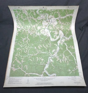Mapa TOPOGRÁFICO Booneville Kentucky KY Cuadrángulo 1961 Color Mapa Vintage #2 - Imagen 1 de 1