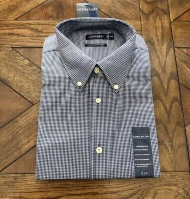 NEW Blue MENS PLAID SHIRT Long Sleeve Size XL *NWT* - Image 1 of 4