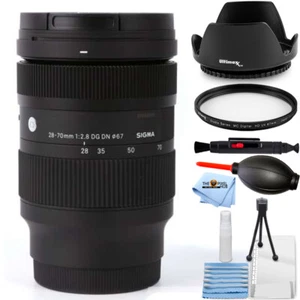Sigma 28-70mm f/2.8 DG DN Contemporary Lens for Sony E 592965 - UV Filter Bundle - Picture 1 of 6