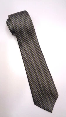 Corbata STONEHENGE Para Hombre 100% Seda XL Diseñador de Lujo GEOMÉTRICA Verde/Azul Usada en Excelente Condición Foto 1 de 4