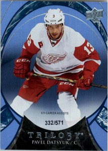 2015-16 Upper Deck Trilogy Rainbow Blue #32 Pavel Datsyuk /571
