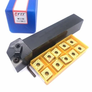 Soporte para herramienta de torneado de torno MCLNR2525M12 +10 PIEZAS CNMG120408-MA CNMG432 inserto de carburo - Imagen 1 de 8