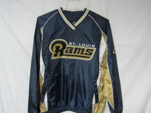 St. Louis Rams Men's Size M or XL Pullover V-Neck Windbreaker Jacket R1 4 - Picture 1 of 2