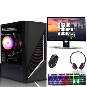 Gaming PC Bundle 22" i7 4th Gen 32GB RAM HDD + SSD / SSD 6GB RTX 3050 Windows10 - Picture 1 of 4