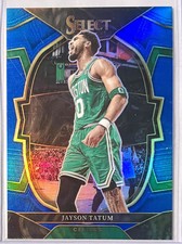 2022-23 Panini Select Basketball Jayson Tatum Blue Prizm Concourse #55 Celtics