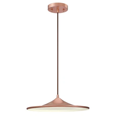 15 W LED Deckenleuchte Hängelampe Massie Kupfer 36 cm Wohnzimmer Lampe Dimmbar - Bild 1 von 2