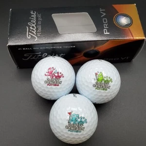 SCOTTY CAMERON 2024 WASABI LOGO PROV1 GOLF BALLS (3 BALLS TIFF GRN PNK) JAPAN - Picture 1 of 2