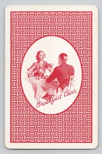 Swap Card Breakfast Cheer Coffee Advertising Five of Hearts Single Playing Card - Picture 1 of 2