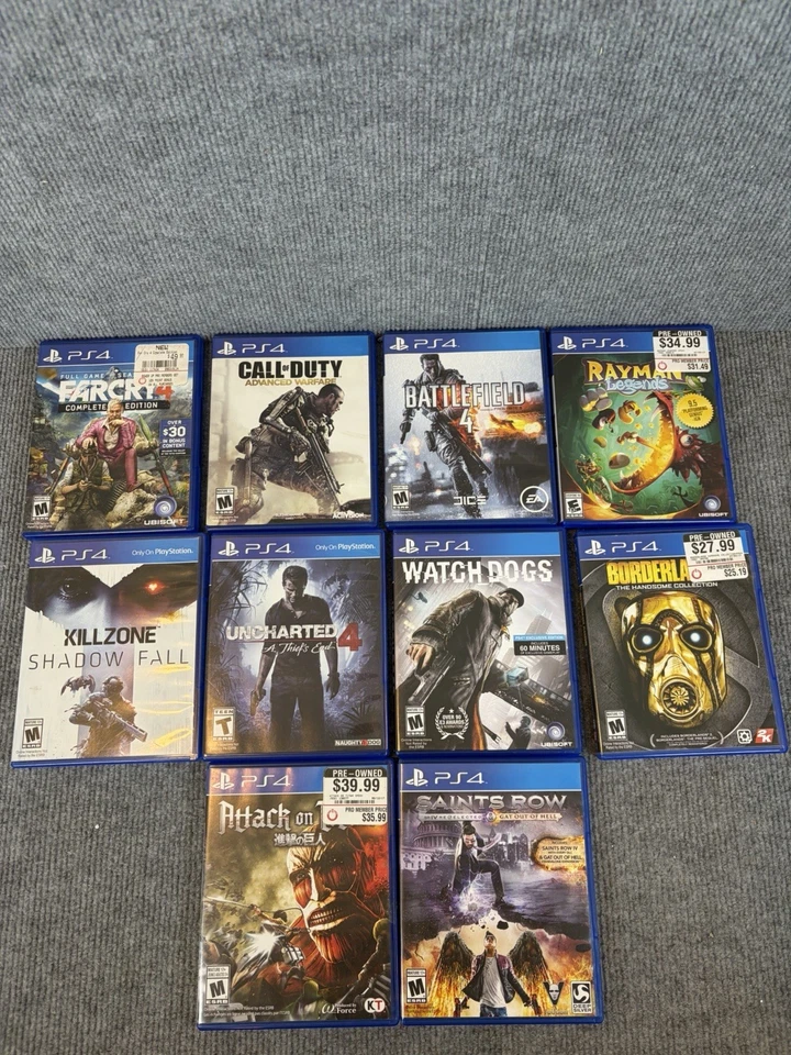 Surtido de Videojuegos PS4 Probados y Funcionando Lote de 10 Foto 1 de 1