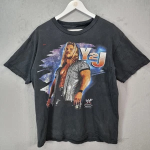 Vintage WWF Chris Jericho Y2J T-Shirt Mens XL Black Wrestler Graphic WWE 2000 - Picture 1 of 14