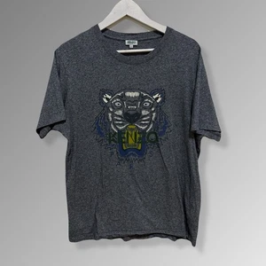 Camiseta Kenzo Paris Logo Tigre Gris - Talla L - Hecha en Portugal - Camiseta de Diseñador - Imagen 1 de 5