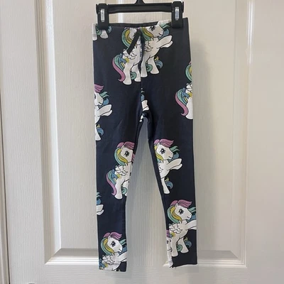 Zara x My Little Pony Leggings Gray Ribbed Girls Size 5 - Image 1 of 4