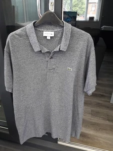 Lacoste mens classic fit blue marl polo shirt . Size XL  (6) - Picture 1 of 1