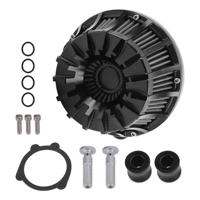 Black Air Cleaner Intake Filter Kit for Harley Sportster 883 1200 XL1200C XL883 - Image 1 of 4